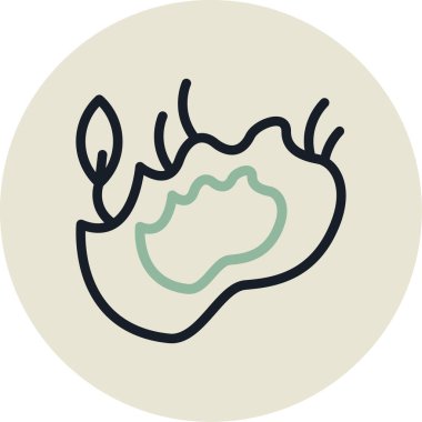 Çizgi film simgesinin vektör çizimi