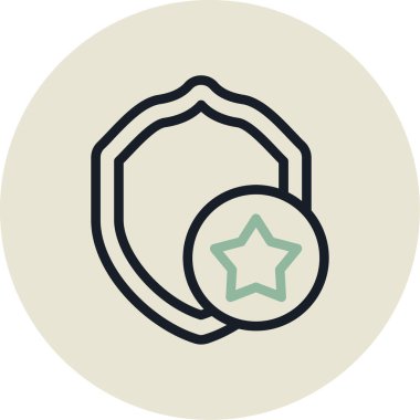 Rozet. Web simgesi basit illüstrasyon