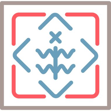 Bir çapraz simgenin vektör illüstrasyonu