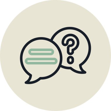 konuşma kabarcığı vektör çizimi