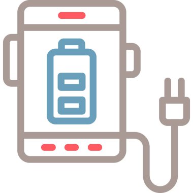 Şarj ikonu. vektör illüstrasyonu