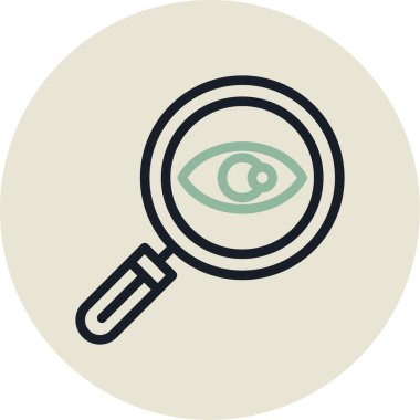 Göz simgesi vektör illüstrasyonu