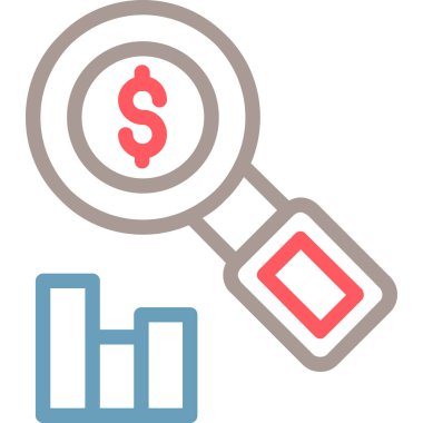 Dolar. Web simgesi basit illüstrasyon