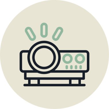 Kamera. Web simgesi basit illüstrasyon