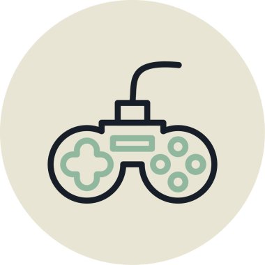 oyun denetleyici simgesi, illüstrasyon tasarım vektör arkaplanı