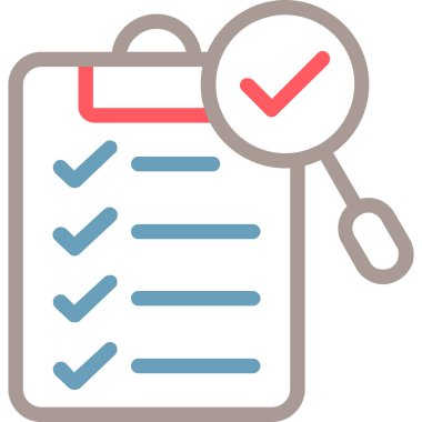 Kontrol listesi. Web simgesi basit tasarım