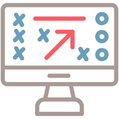 Bilgisayar ekranı. Web simgesi basit tasarım