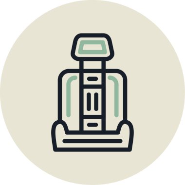 Araba motoru. Web simgesi basit illüstrasyon