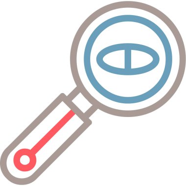 Büyüteç simgesi. vektör illüstrasyonu