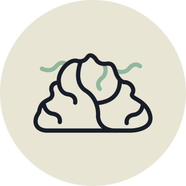 mantar simgesi vektör illüstrasyonu