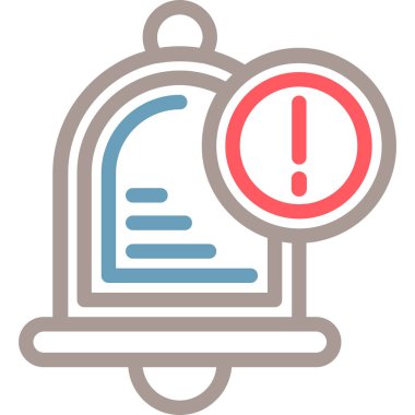 Uyarı uyarısı simgesi tam taslak biçiminde