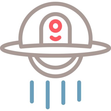 Tek bir simgenin vektör illüstrasyonu