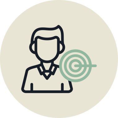 İş Amacı Çemberi, Vektör İllüstrasyonu