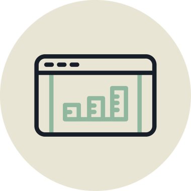 Çevrimiçi Dükkan simgesi, vektör illüstrasyonu