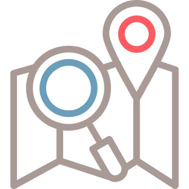 konum haritası simgesi - taslak biçimi