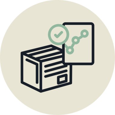 Bir dosya biçimi simgesinin vektör çizimi