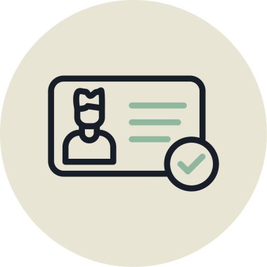 Kontrol listesi. Web simgesi basit tasarım