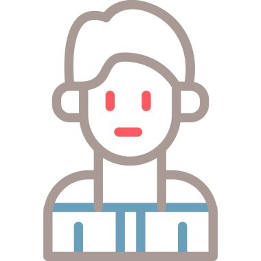 avatar adam insanlar düz stil simgesi