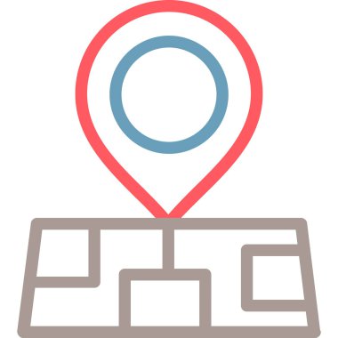 Konum pin vektör simgesi