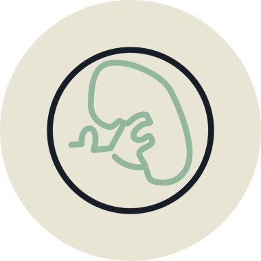 İnsan organ simgesinin vektör illüstrasyonu