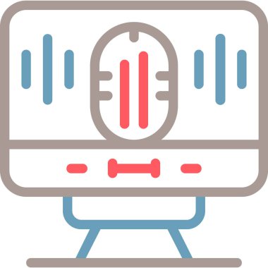 robot. Web simgesi basit illüstrasyon