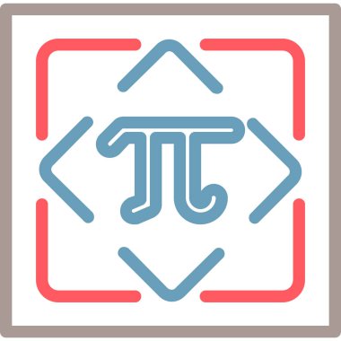 Pasta grafiğinin vektör düzlüğü simgesi