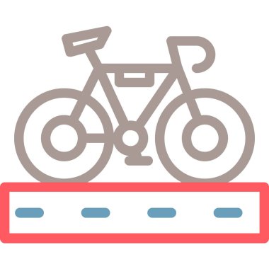 Bisiklet. Web simgesi basit illüstrasyon