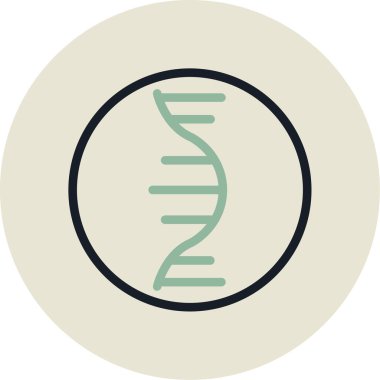 DNA simgesi vektör illüstrasyonu