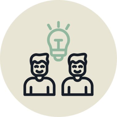 yaratıcı fikir simgesi, modern vektör illüstrasyon tasarımı