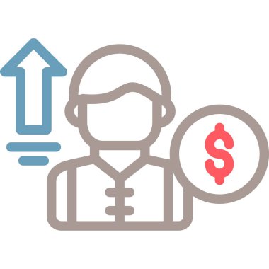 Dolar. Web simgesi basit illüstrasyon