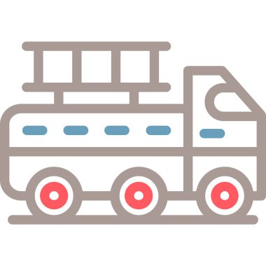 Otobüs. Web simgesi basit illüstrasyon