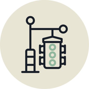 Modern simgenin vektör illüstrasyonu