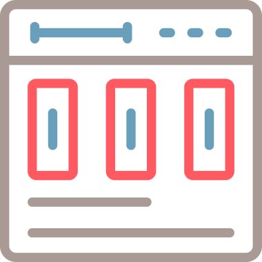 Takvim simgesi, vektör çizimi