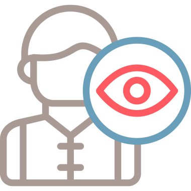 Göz simgesi, vektör illüstrasyonu