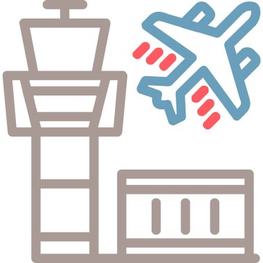 uçuş simgesi, vektör illüstrasyonu