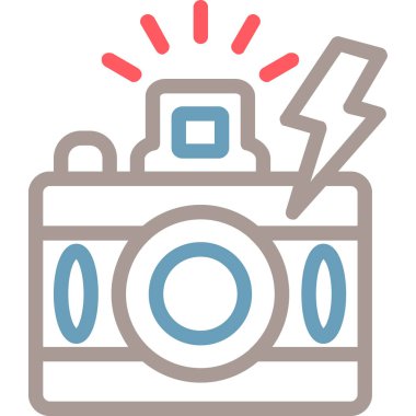 Kamera. Web simgesi basit illüstrasyon