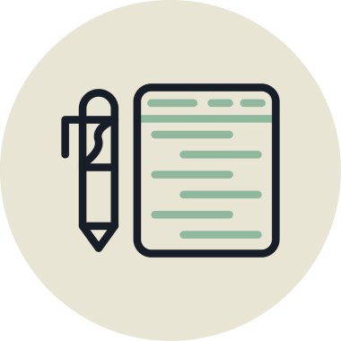 Belge. Web simgesi basit illüstrasyon