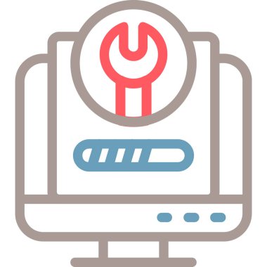 Fiş. Web simgesi basit illüstrasyon