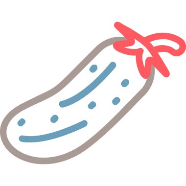 Sosis simgesinin vektör illüstrasyonu