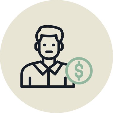 İş adamı vektör illüstrasyonu