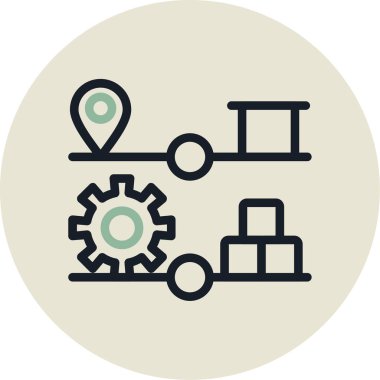 İnternet gelişimi. Web simgesi vektör illüstrasyonu