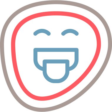 Bir yüz simgesinin vektör illüstrasyonu