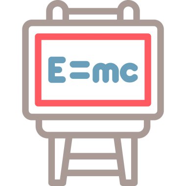 Beyaz arkaplanda bilim yassı vektör simgesi