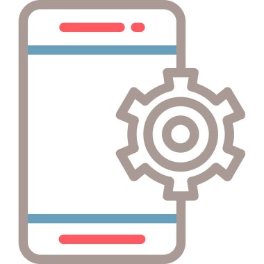 Smartphone Simgesi, vektör illüstrasyonu