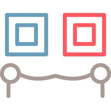 Mobilya simgesinin vektör illüstrasyonu