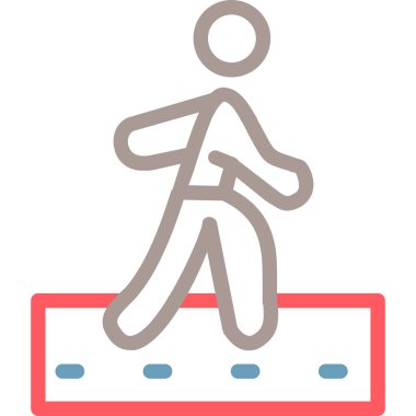 Yol. Web simgesi basit illüstrasyon