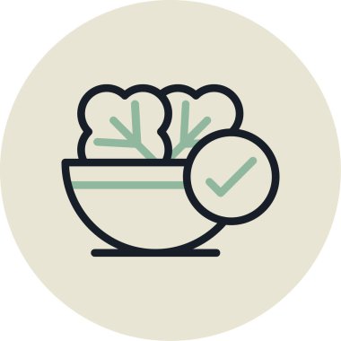 Yemek. Web simgesi basit illüstrasyon