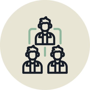 İnsanlar. Web simgesi basit illüstrasyon