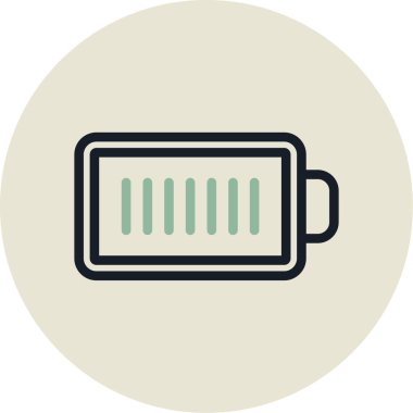 pil simgesi, vektör illüstrasyonu