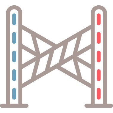 Köprü. Web simgesi basit illüstrasyon